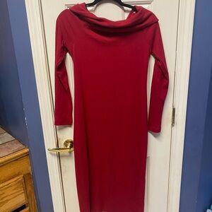 Elegant Red Long Sleeve Dress M by Universal Threads